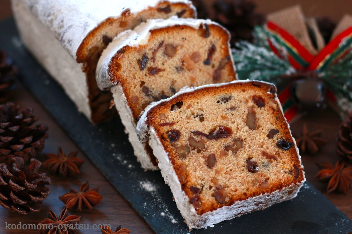 クリスマスに シュトーレン風パウンドケーキ こどものおやつ